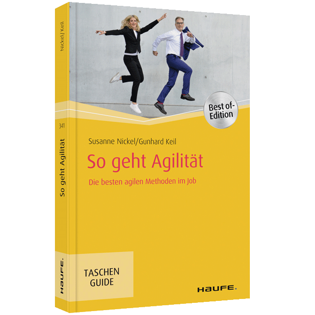 Buchcover Agilität im Job von Susanne Nickel