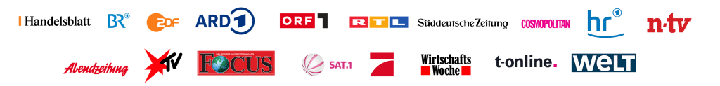 Logos namhafter Unternehmen, die mit Susanne Nickel zusammenarbeiten